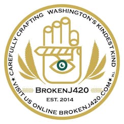 Broken J 420 Artisanal Organic Cannabis Products logo
